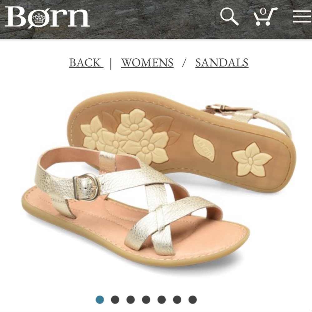 Børn Ruben Sandal (Women)
GOLD LEATHER, Size 8M